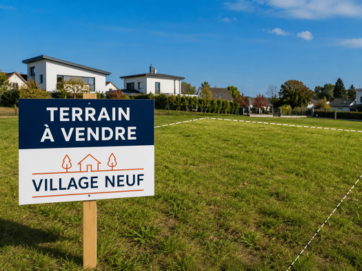 Terrain constructible viabilisé à vendre 220 000 € 580 m² de terrain Village-Neuf 68128