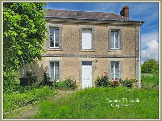 Maison à vendre 108 200 € 3 pièces 2 chambres 88 m² 550 m² de terrain Souvigné 37330
