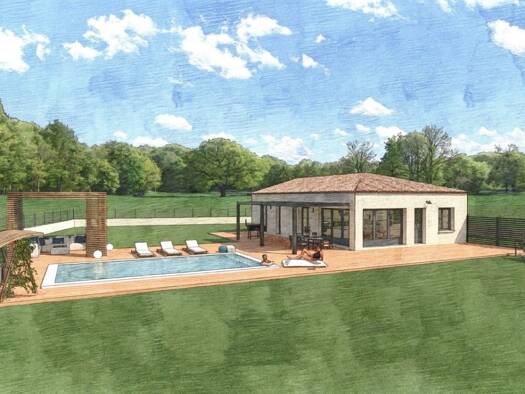 Terrain avec maison neuve à vendre 467 000 € 4 pièces 3 chambres 108 m² 3 228 m² de terrain Puget 84360