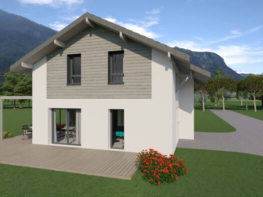 Terrain avec maison neuve à vendre 394 460 € 5 pièces 3 chambres 94 m² 947 m² de terrain Yenne 73170