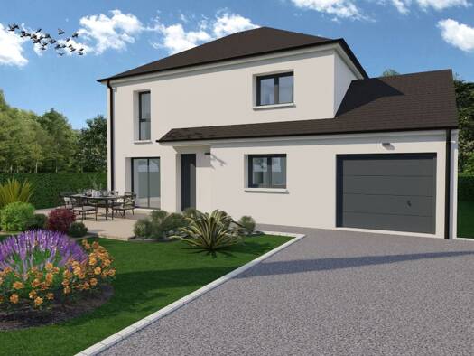 Terrain avec maison neuve à vendre 353 900 € 6 pièces 5 chambres 112 m² Saint-Contest 14280