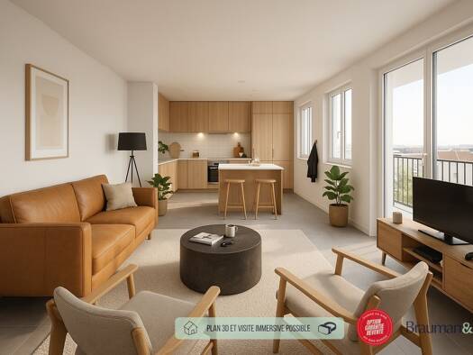 Appartement à vendre - neuf 394 000 € 4 pièces 83 m² 1er étage Morainvilliers 78630