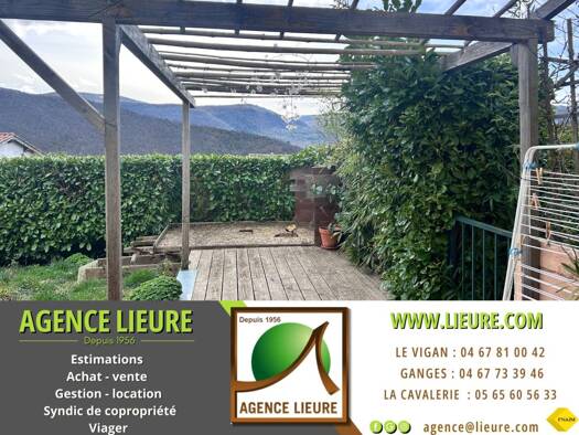 Maison de plain-pied à vendre 119 000 € 4 pièces 2 chambres 65 m² Aumessas 30770