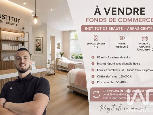 Local commercial à vendre 55 400 € 85 m² de surface de vente Saint Michel Arras 62000