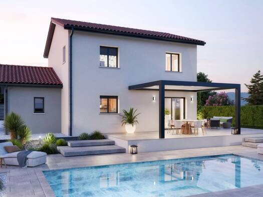 Terrain avec maison neuve à vendre 262 343 € 5 pièces 4 chambres 110 m² 250 m² de terrain Chalamont 01320