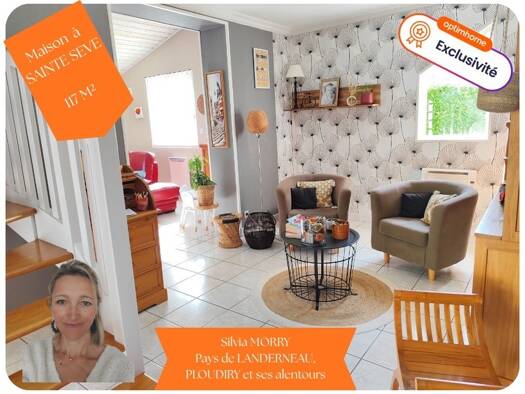 Maison à vendre 288 500 € 8 pièces 4 chambres 122 m² 683 m² de terrain Sainte-Sève 29600