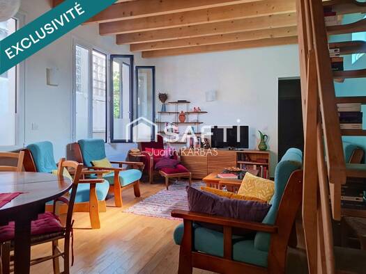Duplex à vendre 339 000 € 3 pièces 2 chambres 71 m² RDC Grands Champs Romainville 93230