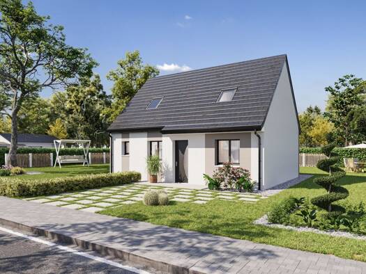 Terrain avec maison neuve à vendre 202 000 € 4 pièces 2 chambres 69,4 m² 1 046 m² de terrain Centre Ville Pont-Audemer 27500