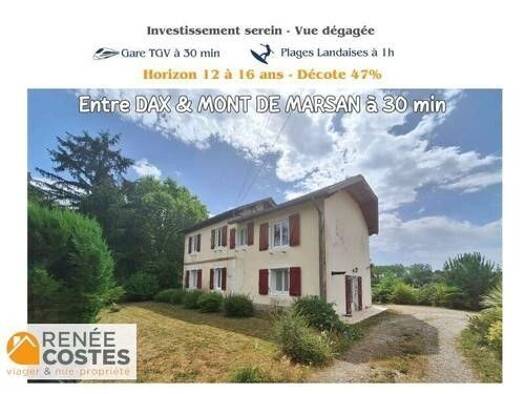 Maison en viager occupé Bouquet 55 892 € 6 pièces 5 chambres 126 m² 2 324 m² de terrain Saint Vincent Dax 40100