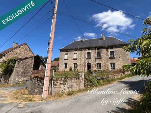 Maison à vendre 35 000 € 7 pièces 4 chambres 165 m² 5 358 m² de terrain La Villetelle 23260