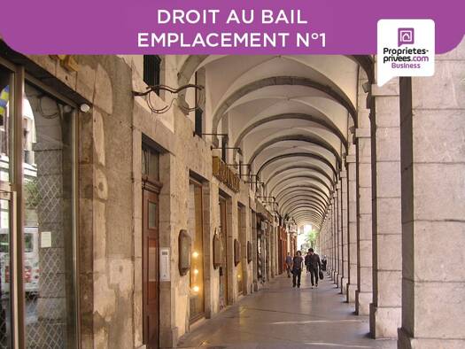 Local commercial avec bail commercial 34 000 € 25 m² de surface de vente Centre Ville Chambéry 73000