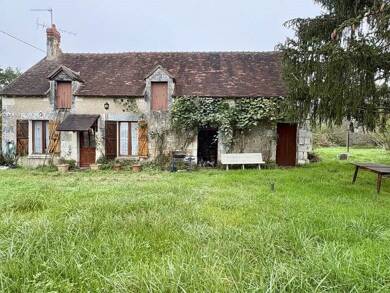 Maison à vendre 50 000 € 2 pièces 1 chambre 54 m² 3 298 m² de terrain Villentrois Faverolles en Berry 36600