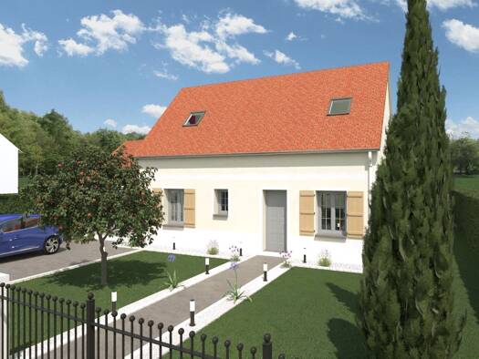 Terrain avec maison neuve à vendre 481 900 € 4 pièces 3 chambres 100 m² 760 m² de terrain Frépillon 95740