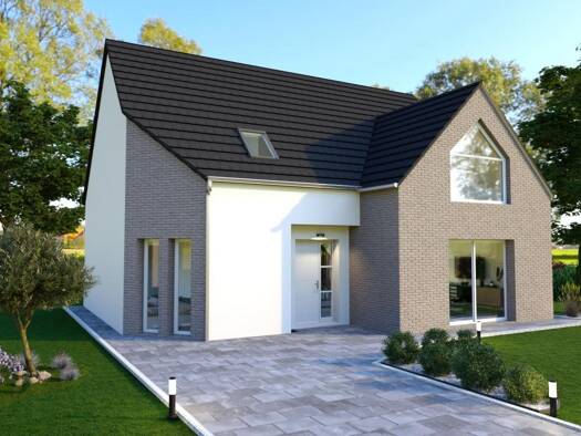 Terrain avec maison neuve à vendre 369 000 € 1 pièce 1 chambre 149,6 m² Brasseuse 60810