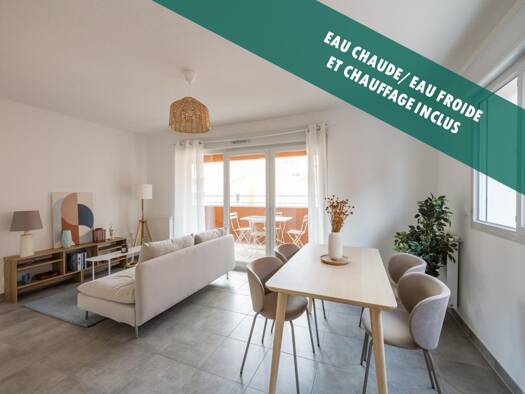 Appartement à louer 1 207 € 4 pièces 3 chambres 90 m² 1er étage Pont des Demoiselles-Montaudran-La Terrasse Toulouse 31400