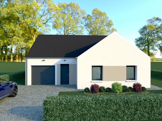 Terrain avec maison neuve à vendre 205 600 € 1 chambre 90 m² 544 m² de terrain Orval sur Sienne 50660