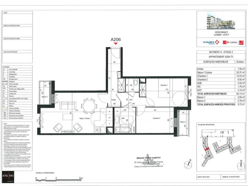 Maison à louer, 65m², DRANCY