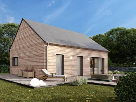 Terrain avec maison neuve à vendre 308 000 € 4 pièces 3 chambres 72 m² 384 m² de terrain Sud Est Perros-Guirec 22700