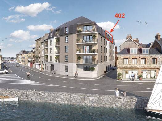 Appartement à vendre - neuf 210 000 € 2 pièces 1 chambre 47 m² dès le 31/12/2026 Le Pollet-Port de plaisance Jehan Ango Dieppe 76200