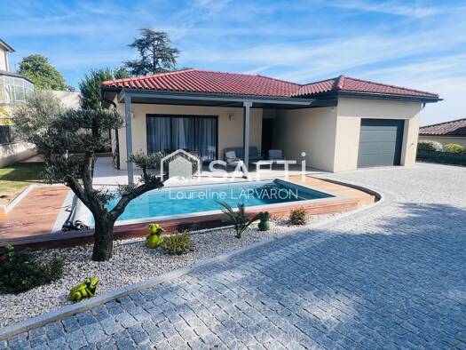 Maison de plain-pied à vendre 399 000 € 4 pièces 3 chambres 110 m² 495 m² de terrain Reventin-Vaugris 38121