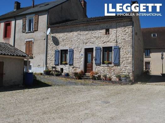 Maison à vendre 59 000 € 4 pièces 1 chambre 56 m² 504 m² de terrain Tersannes 87360