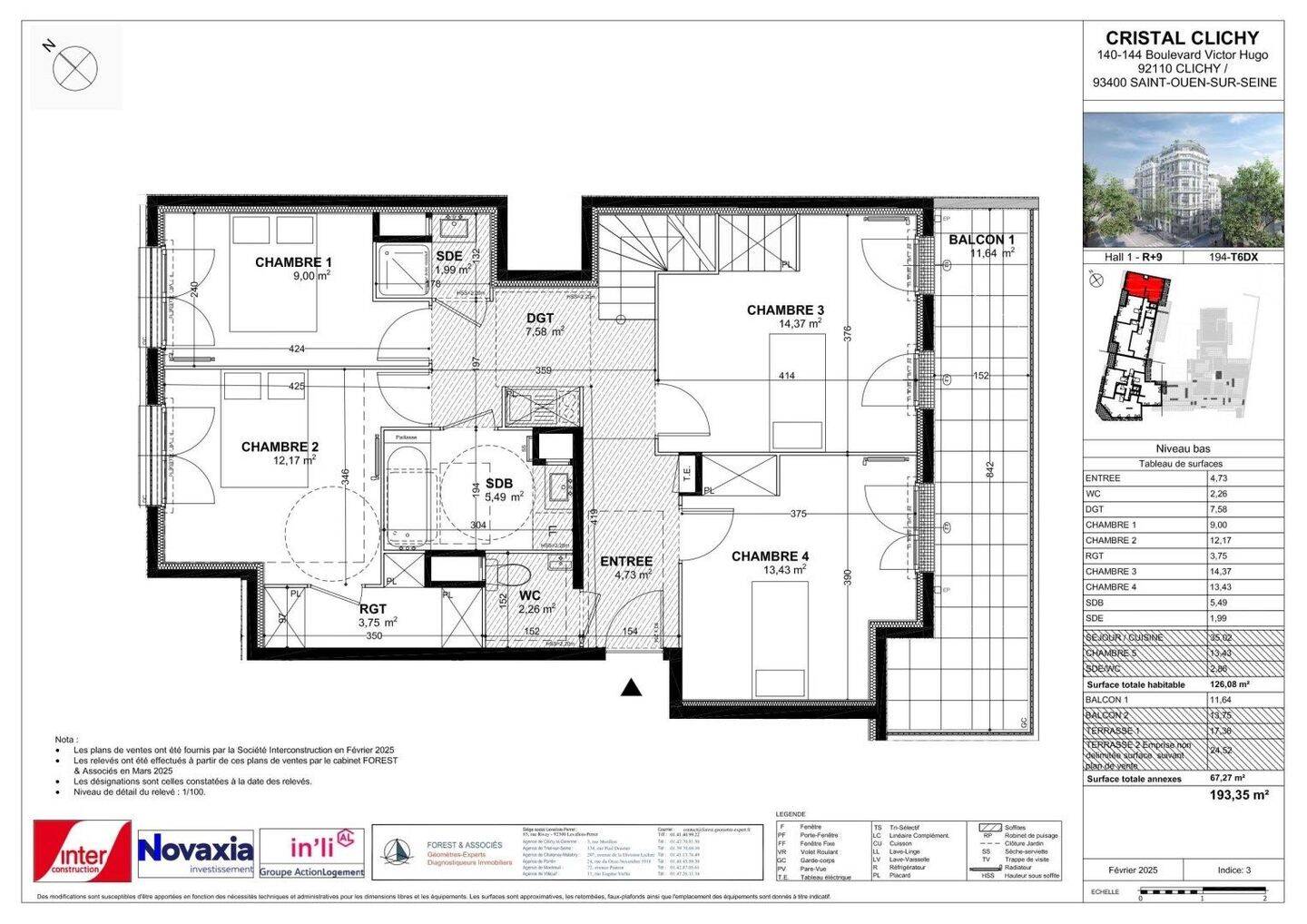 Maison à louer, 126m², CLICHY