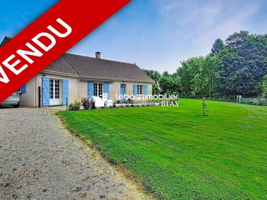 Maison de plain-pied à vendre 254 000 € 5 pièces 3 chambres 101,08 m² 1 600 m² de terrain Yerville 76760