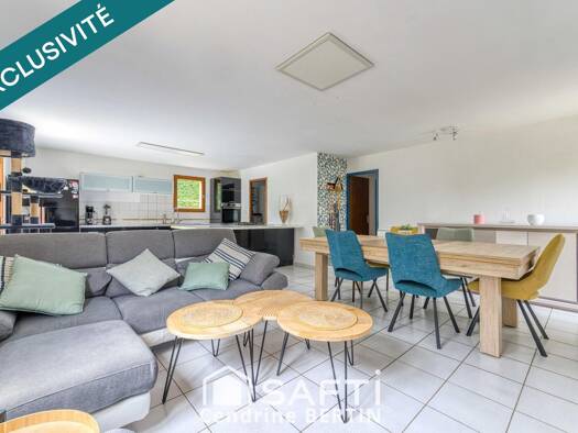 Maison de plain-pied à vendre 199 000 € 4 pièces 3 chambres 88 m² 825 m² de terrain Servas 01960