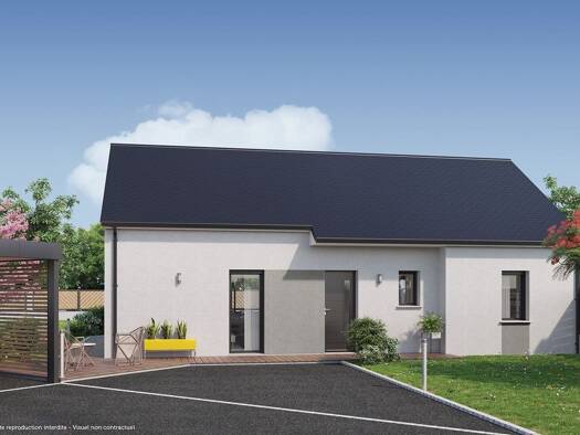 Terrain avec maison neuve à vendre 180 975 € 4 pièces 3 chambres 82 m² 270 m² de terrain Châteaubourg 35220
