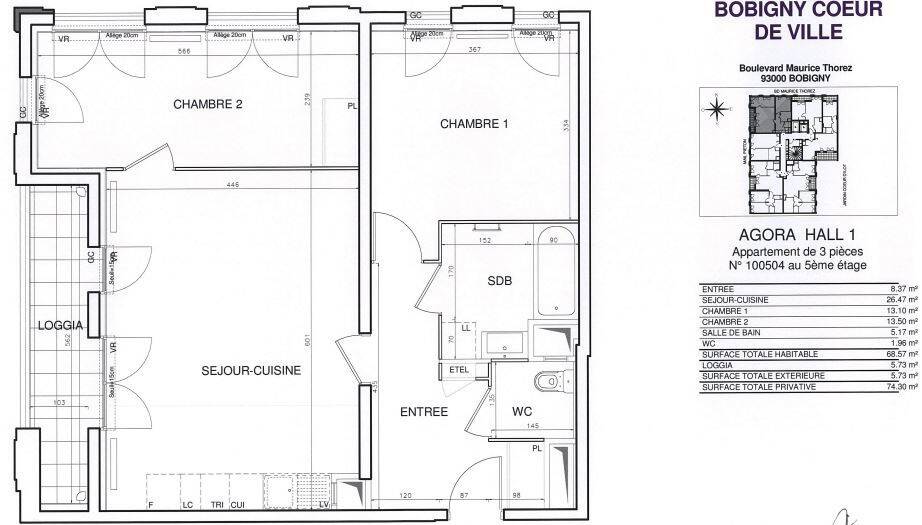 Maison à louer, 68m², BOBIGNY
