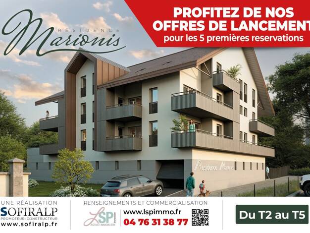Duplex à vendre - neuf 329 000 € 3 pièces 86,9 m² dès le 31/03/2028 Oiselet la Grive Bourgoin-Jallieu 38300