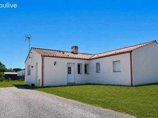 Maison de plain-pied à vendre 255 000 € 5 pièces 3 chambres 109 m² 664 m² de terrain Bois-de-Céné 85710