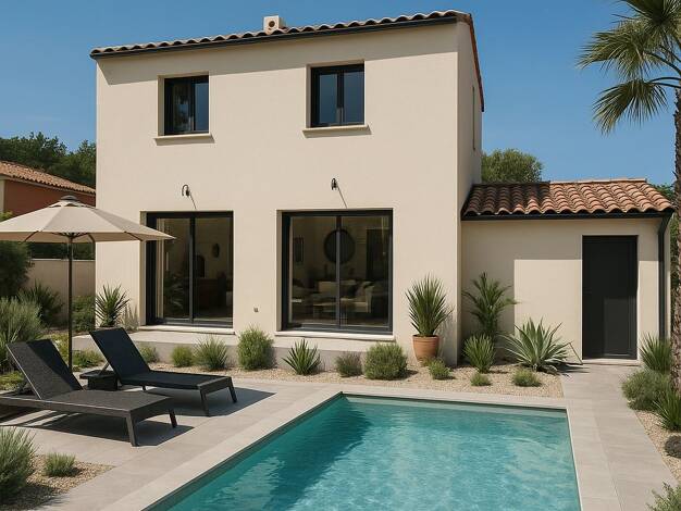 Terrain avec maison neuve à vendre 175 900 € 4 pièces 3 chambres 85 m² 230 m² de terrain Aspiran 34800