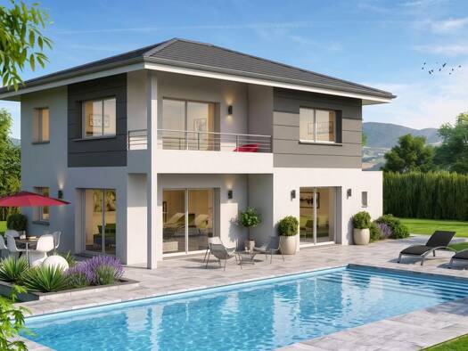 Terrain avec maison neuve à vendre 850 000 € 4 pièces 3 chambres 125 m² 451 m² de terrain Prévessin-Moëns 01280