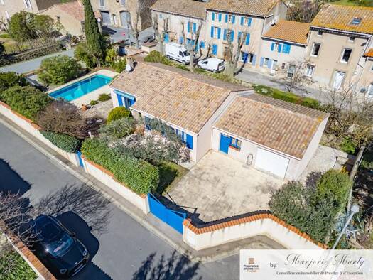 Maison de plain-pied à vendre 280 000 € 5 pièces 4 chambres 106 m² 694 m² de terrain Montbrun-des-Corbières 11700