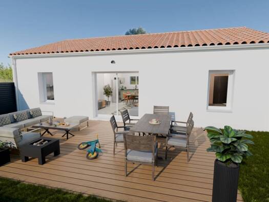 Terrain avec maison neuve à vendre 245 532 € 1 pièce 1 chambre 76 m² 330 m² de terrain Le Fenouiller 85800