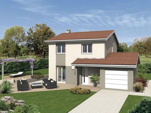 Terrain avec maison neuve à vendre 431 000 € 5 pièces 3 chambres 90 m² 760 m² de terrain Toussieu 69780