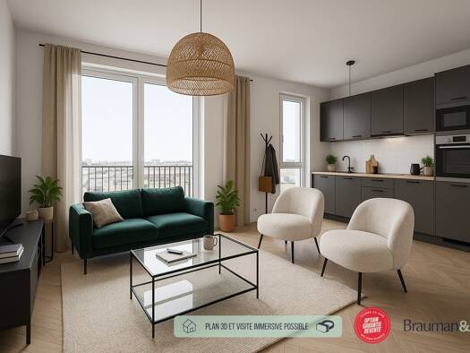 Appartement à vendre - neuf 193 150 € 1 pièce 27 m² 2ème étage Centre Nanterre 92000