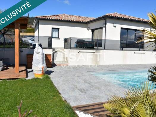 Maison de plain-pied à vendre 442 000 € 6 pièces 4 chambres 146 m² 814 m² de terrain Saint-Clair 07430