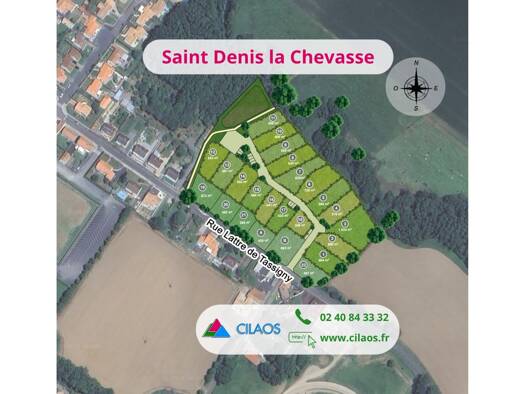 Terrain constructible viabilisé à vendre 59 500 € 497 m² de terrain Mouilleron-le-Captif 85000