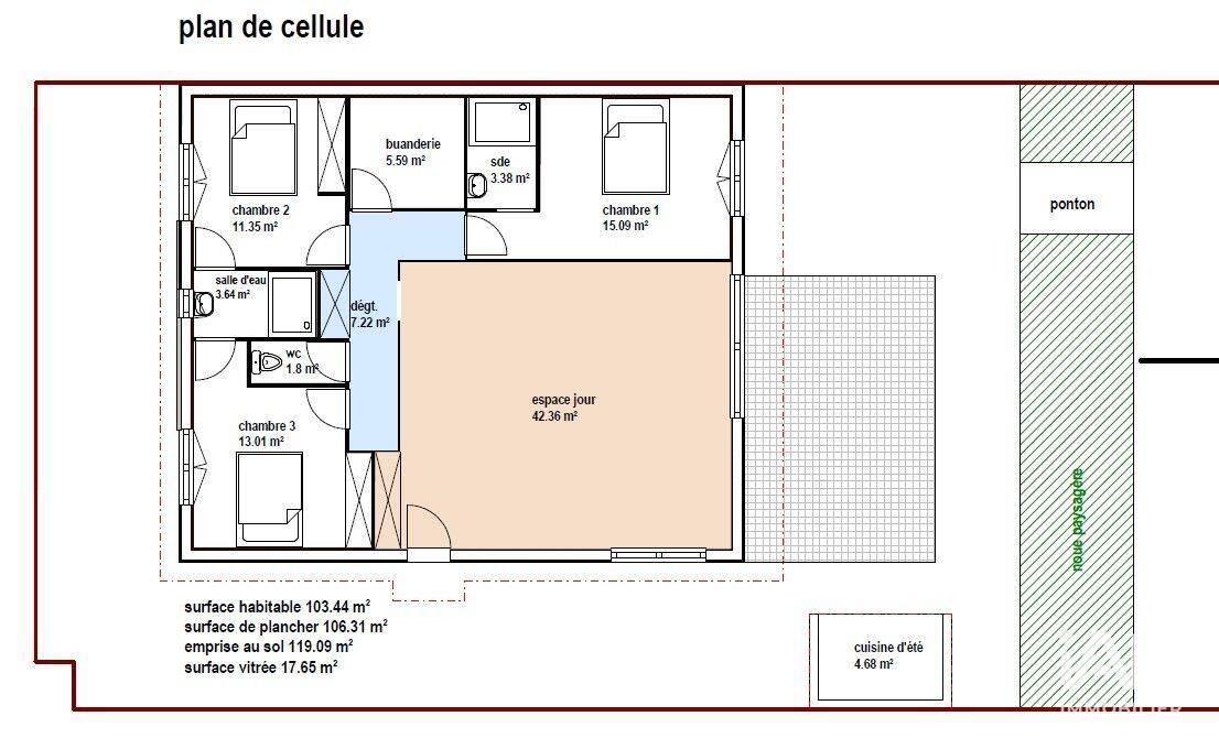 Maison à vendre, 105m², TRESSERRE