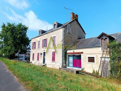 Maison à vendre 93 500 € 6 pièces 3 chambres 180 m² 1 667 m² de terrain Beffes 18320