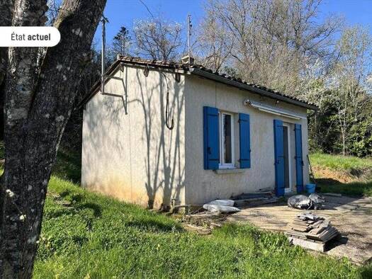 Maison à vendre 75 936 € 1 pièce 1 chambre 26 m² 4 060 m² de terrain Saint-Jean-de-Côle 24800