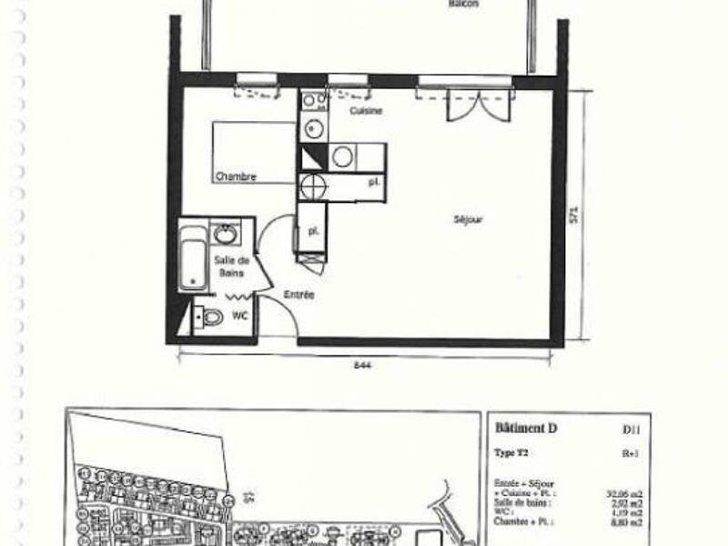 Maison à louer, 44m², SAINT ANDRE DE CUBZAC