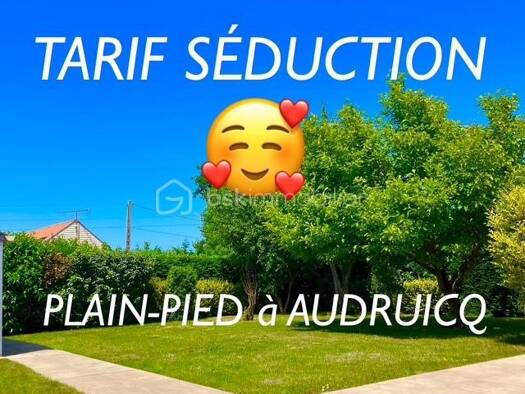Maison de plain-pied à vendre 239 900 € 5 pièces 3 chambres 129 m² 573 m² de terrain Ardres 62610