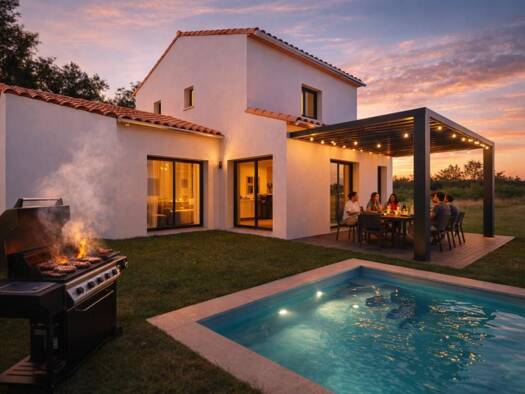 Terrain avec maison neuve à vendre 399 000 € 4 pièces 3 chambres 110 m² 500 m² de terrain Gignac 34150