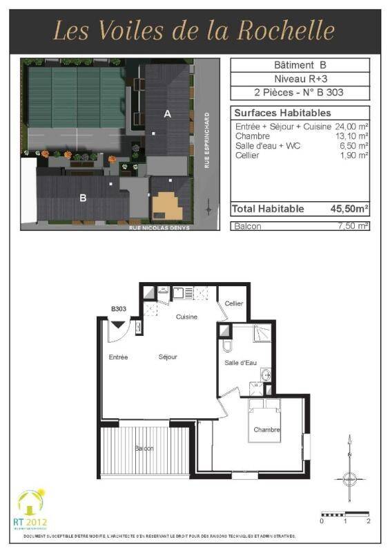 Maison à louer, 45m², LA ROCHELLE