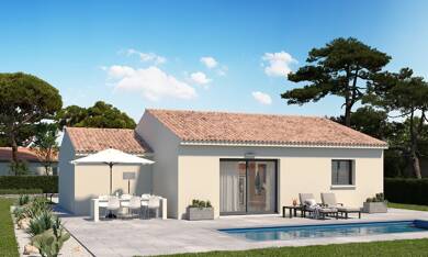 Maison de plain-pied à vendre 369 000 € 3 pièces 2 chambres 71 m² 1 261 m² de terrain Cotignac 83570