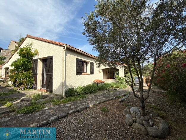 Maison de plain-pied à vendre 319 000 € 6 pièces 3 chambres 116 m² 699 m² de terrain St Jean Pla de Corts 66490