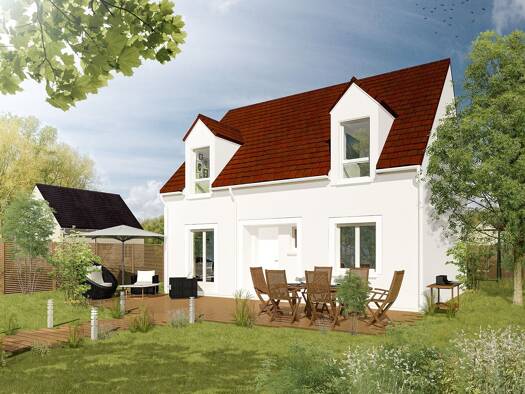 Terrain avec maison neuve à vendre 240 791 € 7 pièces 4 chambres 121,9 m² 650 m² de terrain Dammarie 28360